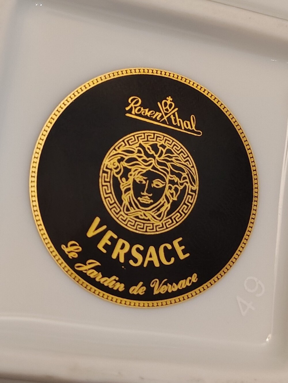 Versace Rosenthal Le Jardin de Versace Tray for Trinkets Jewelry Etc (3cm x 3cm) - Picture 7 of 8